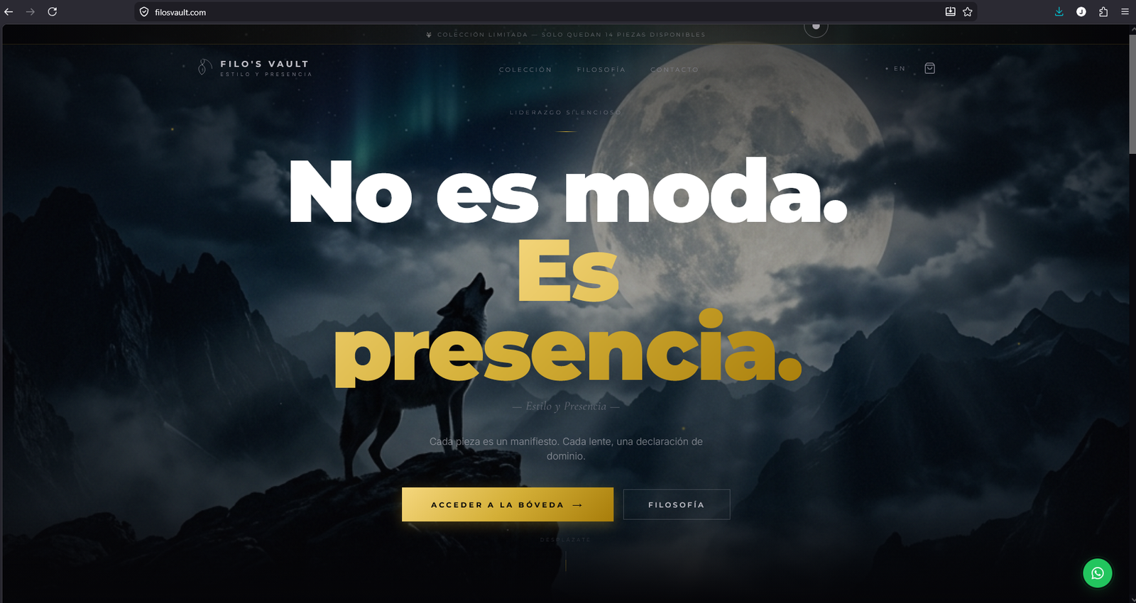 Captura de pantalla de FilosVault